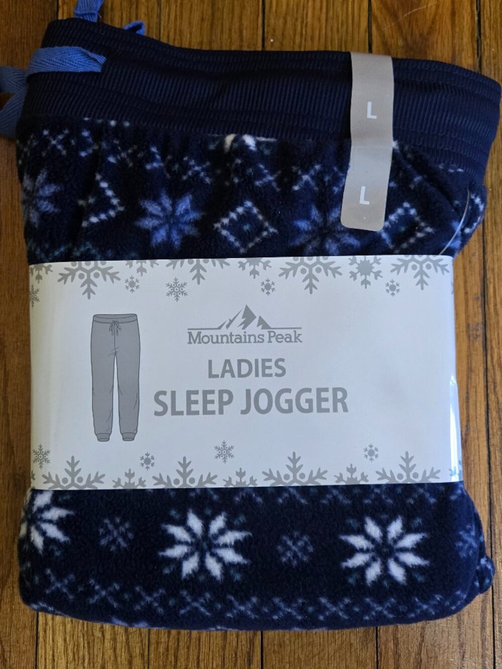 Women's pajama pants joggers blue size L